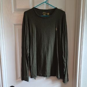 Polo by Ralph Lauren Men's Dark Green Long Sleeve Tee